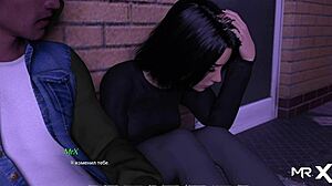 pretty babe gives acting lessons in hentai game