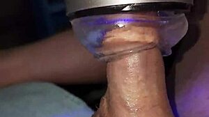 On the Couch with a New Toy Delivering Messy Oiled Edging and Handwork for 15 Minutes