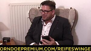 I love watching mature German ladies share a hard cock in wild FMM threesome