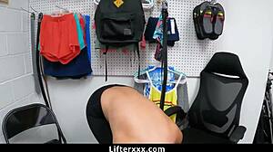 Beautiful Lexi Gets Caught In Shop Garage And Bent Over For Hardcore Big Tits Drilling