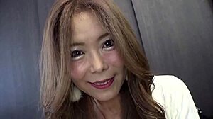 Shameless Asian Slut With Big Tits Sucking Japanese Cock