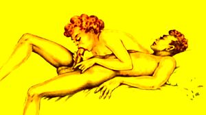 Vintage Cartoon Hentai Illustration From Retro Era