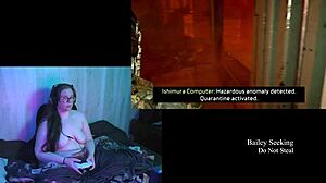 Naked Deadspace playthrough part 6 with big natural tits on display