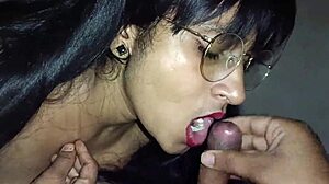 Indian couple delivers steamy blowjob action in hot sex clip