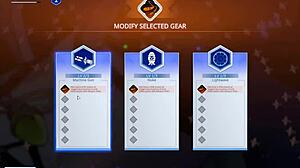 Discover giant naked space waifu in wings of seduction hentai game