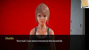 my new family episode 186, with redhead in erotic scenes