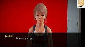 my new family episode 186, with redhead in erotic scenes