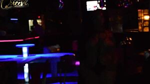 Amateur BBW balancea con tetas grandes y creampie