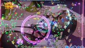 Discover giant naked space waifu in wings of seduction hentai game