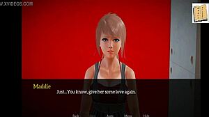 my new family episode 186, with redhead in erotic scenes