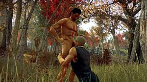 Stan and Jonathan get wild blowjobs in forest setting