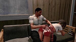 Jack and Emma Get Intense Spanking Action in Paradise Hentai