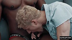 gay twink takes big black dick first time 💦