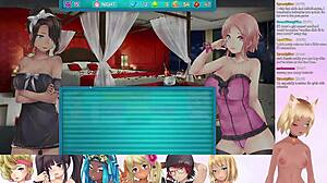 vtuber lewdneko plays huniepop 2 double date?