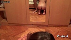 i'm the busty beauty who sucked dick an got cum on my face, vira gold with pola sunshine