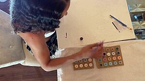 Brunette Milf Gives Handjob Leading To Cumshot