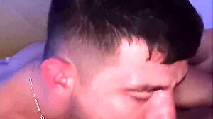 gay latin top dominates with anal and blowjob