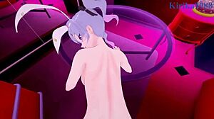 hatsune miku gets intense sex with rabbit toy in vocaloid hentai