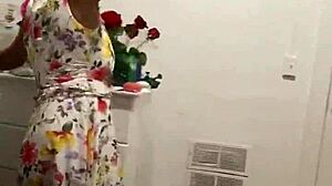 Mature Latina Anna Maria Teases Fans with Big Tits Behind Scenes