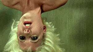 bound suspended gagged bdsm whore dominated hogtied choked with dildo fucking in fetish submission