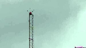 Roommates Frolic Naked at a Public Beach in Tanned Glory. Shaved Bodies Shine Under the Sun!