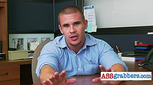 Nasty Hunk Gets Sucked By Muscled Bear Before Hardcore Gay Threesome!