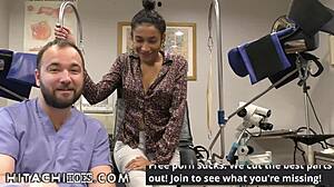 freshman miss mars gets hitachi magic wand orgasms by doctor tampa during physical 4 college at hitachihoescom. she's moaning in florida patient room with vibrator.