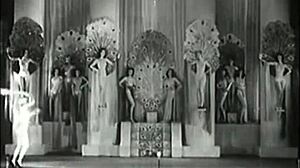vintage showgirls undressing on stage