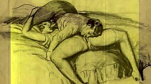 vintage erotic drawings showcasing intense comic hentai anime scenes