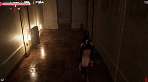 Escape From Mansion With Shaved Pussy Cumshot.