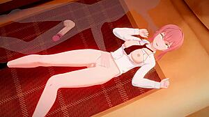 miss makima moans loudly while getting penetrated in this 3d hentai 😍