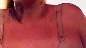 feeling hot at the gym i stripped my shirt staying in bra with my big tits and wet pussy dripping