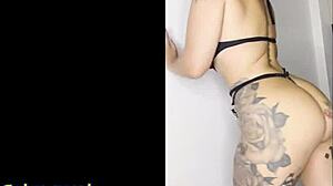 Colombian Casting Couch: Big Boob Tattoo Latina Throat Slut Gets Fucked Hard