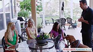 Sweet Aaliyah Love Bangs Hard in Foursome Action