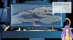 harley quinn gives blowjob and cumshot in hentai game