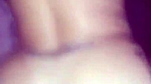 Coppia amatoriale di Festa Prime scopa a casa, oh sì.