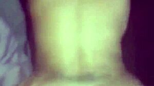 Coppia amatoriale di Festa Prime scopa a casa, oh sì.