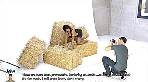 Big city pleasures 79 sexy brunette shows off her big fake boobs for the camera!