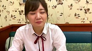 Cute Japanese teen babe gets wild with orgasmic toy play! 😍