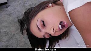 Stepdad gets my love with a hardcore blowjob. Showing him everything in high definition!