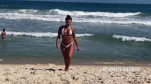 Hey Afrodite, why are you sucking cock on Barra da Tijuca beach in amateur gangbang banging?