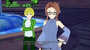 Heavenly Peaks Hentai Game With Teen Milf Groping