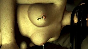 OMG, this cute petite horror queen fingers her soaked pussy till she squirts all over!