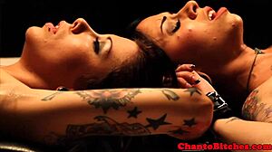 Lezdom Mistress Binds And Dominates Submissive Lesbians