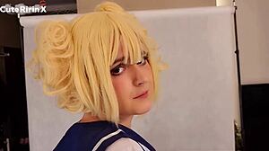 Cuteririnx - pov sex and blowjob with swallow in toga himiko cosplay for teen with shaved big ass and tits