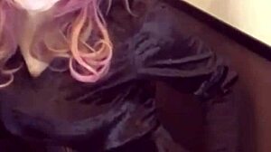 Cute Asian Ladyboy In Cat Ears Masturbates On Stream And Gets Ass Fucked!