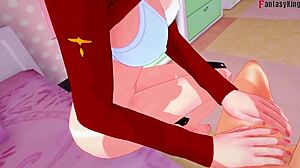 zero two has hard sex in pov with darling in franxx fantasy.