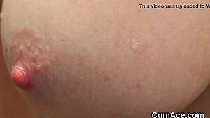 centerfold swallows huge sperm load on face