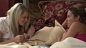 It's okay, stay as long as you need, dear Elexis Monroe and Heather Starlet scissor hard