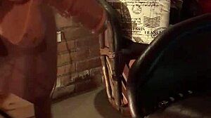 One more intense gay fucking session with machine from last night!